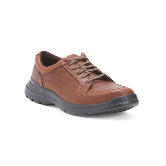 ROCKPORT Other - ROCKPORT Brown Men's Wide Leather Junction Point Casual Oxfords